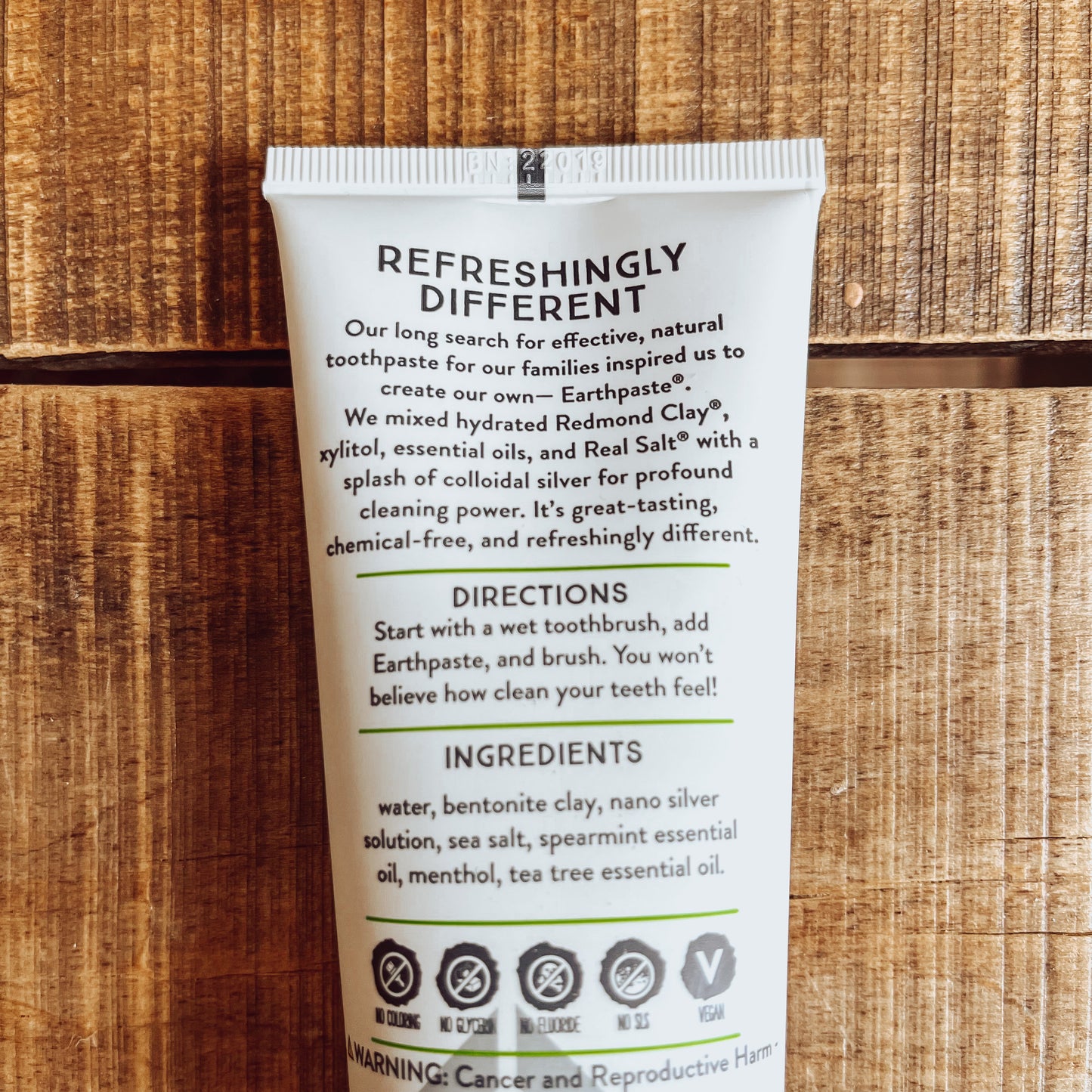 Silver Earth Paste Mineral Toothpaste - Spearmint unsweetened