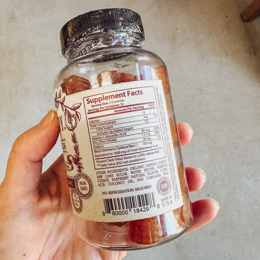 Elderberry gummies