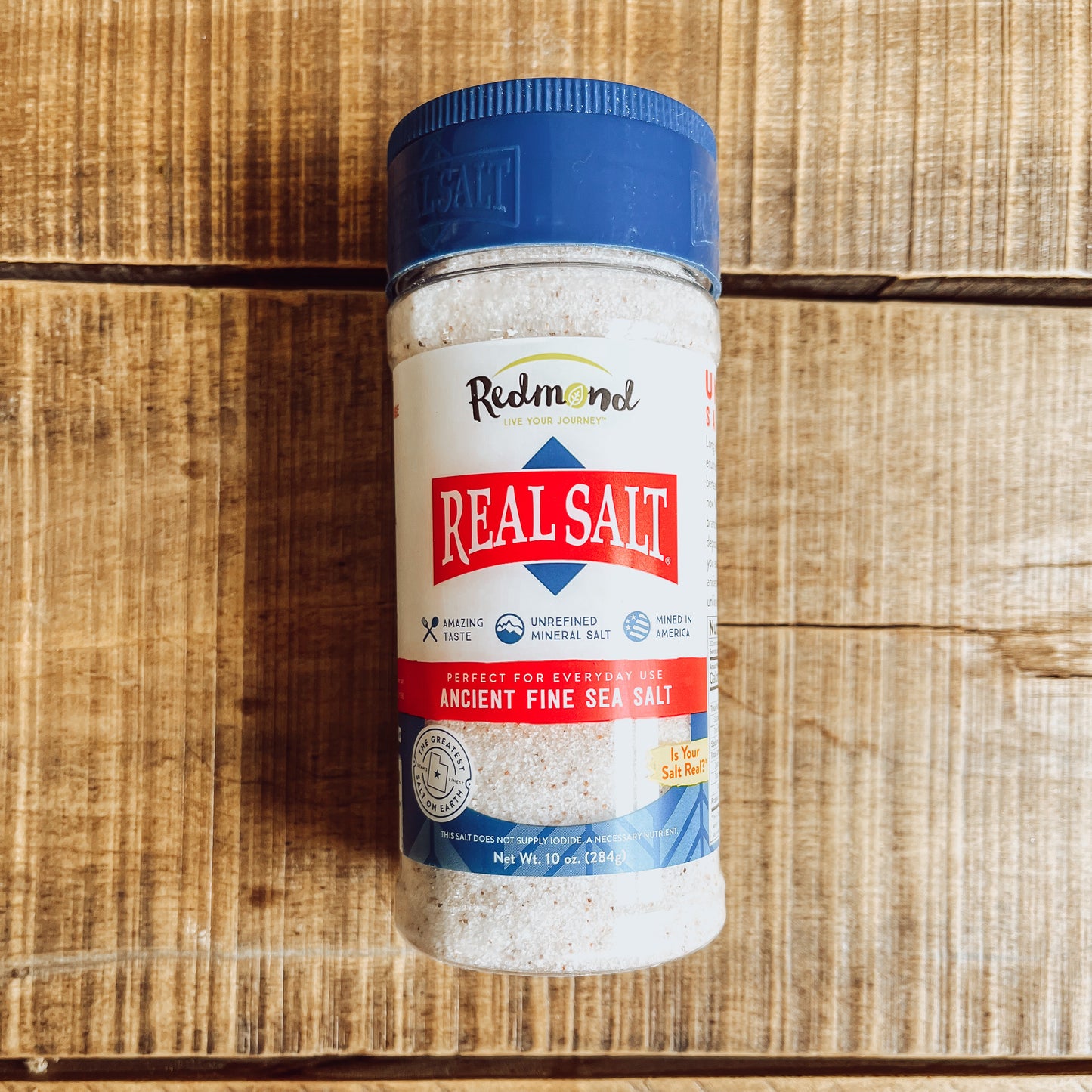 Redmond Real Salt - 10 oz. Fine Sea Salt Shaker