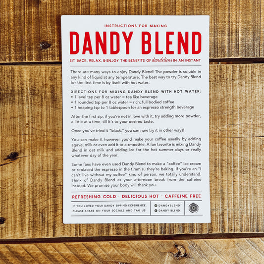 Organic Dandy Blend Tea - Bag