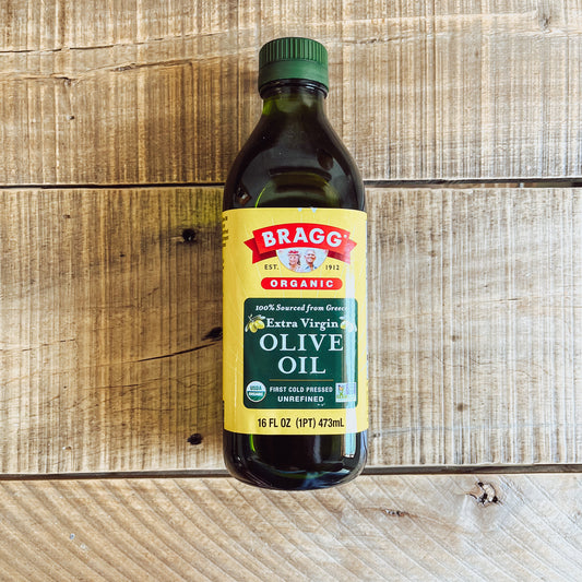 Bragg's Organic Extra Virgin Olive Oil - Glass bottle