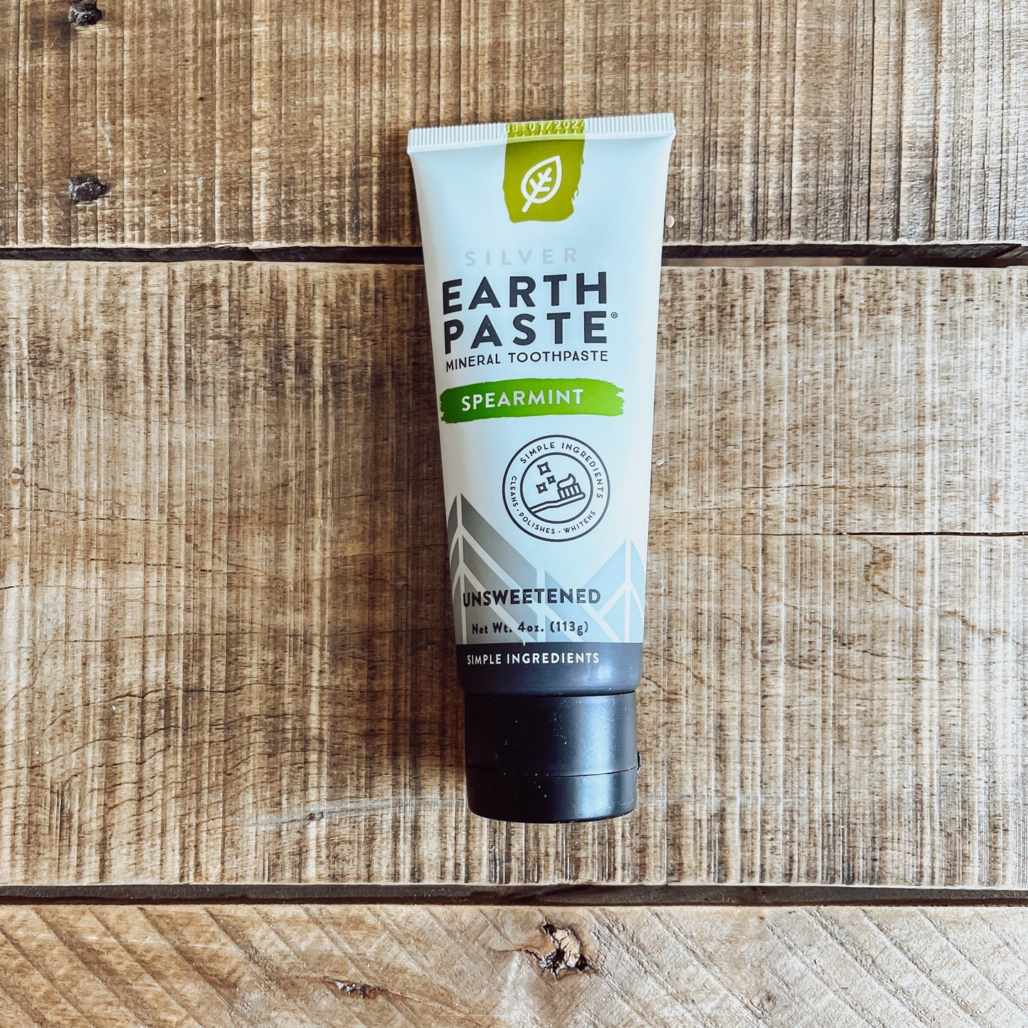 Silver Earth Paste Mineral Toothpaste - Spearmint unsweetened