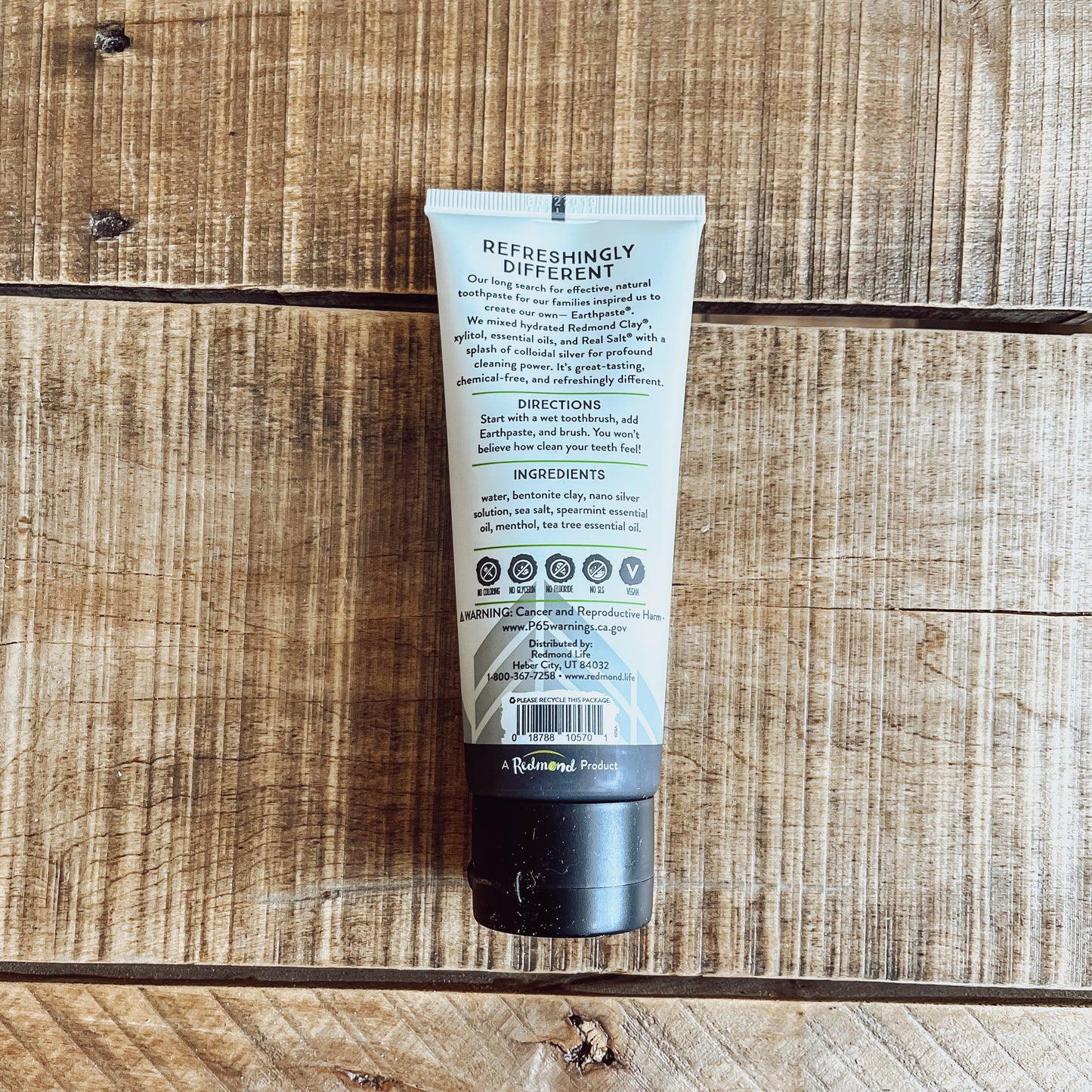 Silver Earth Paste Mineral Toothpaste - Spearmint unsweetened